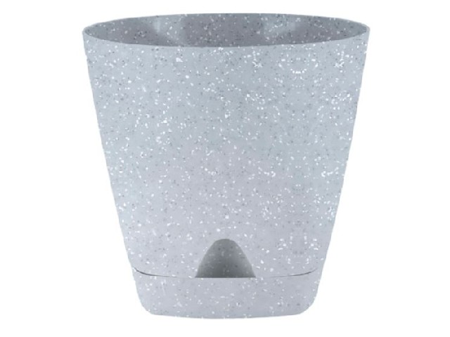 Горшок для цветов InGreen Amsterdam D140мм 1,35л с прикорневым поливом, светлый камень